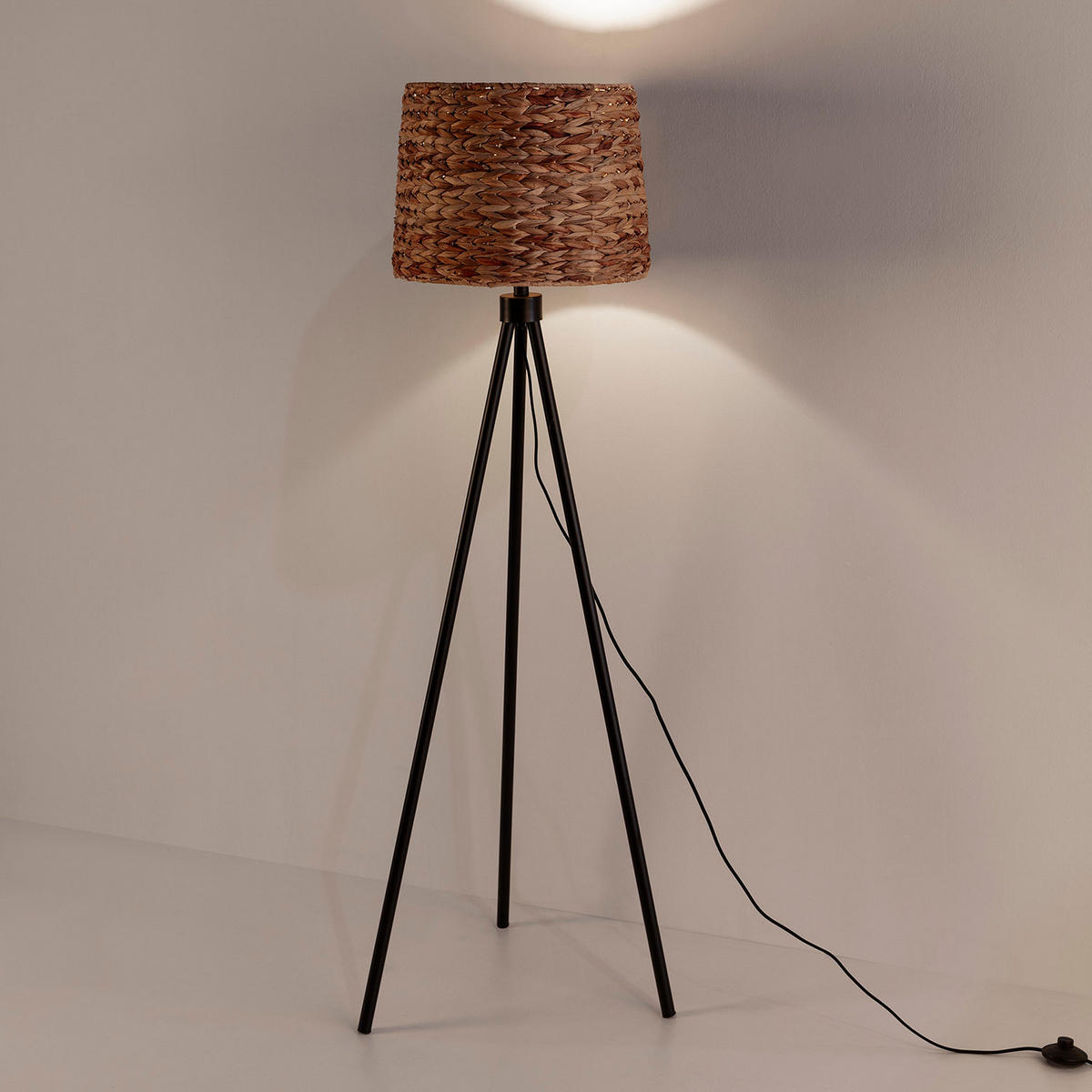 STEHLEUCHTE 53/53/144 Kiomi - Beige, Naturmaterialien (53/53/144cm) - VS Venta-stock