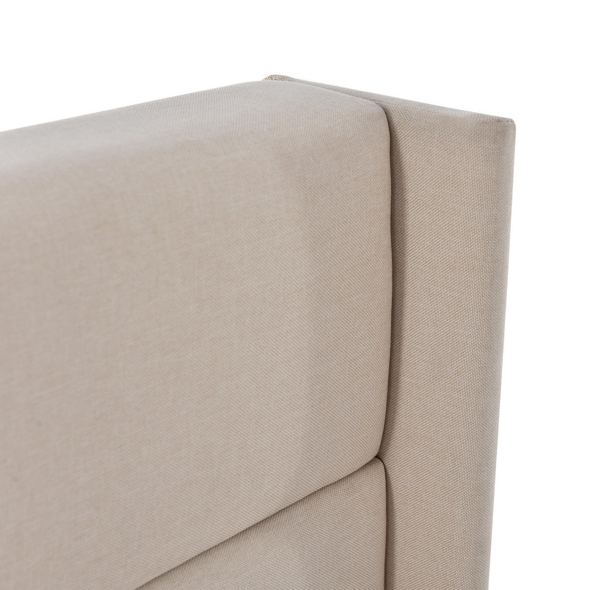 BETT mit Bettkasten 140x200 cm Leinen Beige inkl. Matratze - Beige, Metall (140/200cm) - Meubliv