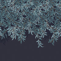 FOTOTAPETE - Willow Bough Navy - Blau, Papier/Kunststoff (250/400cm) - Graham & Brown