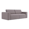 3-SITZER SOFA Samt Stoff Violett - Lila/Flieder, Kunststoff/Textil (224/80/103cm) - Makamii