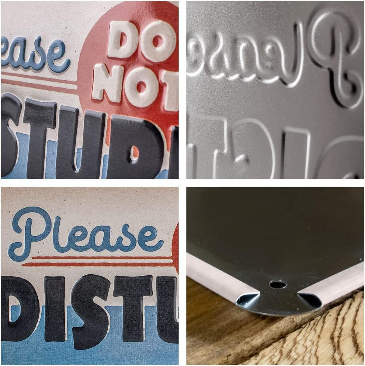 HÄNGESCHILD 10/20 cm Achtung Do Not Disturb - Multicolor, Metall (20/10/0.2cm) - Nostalgic-Art