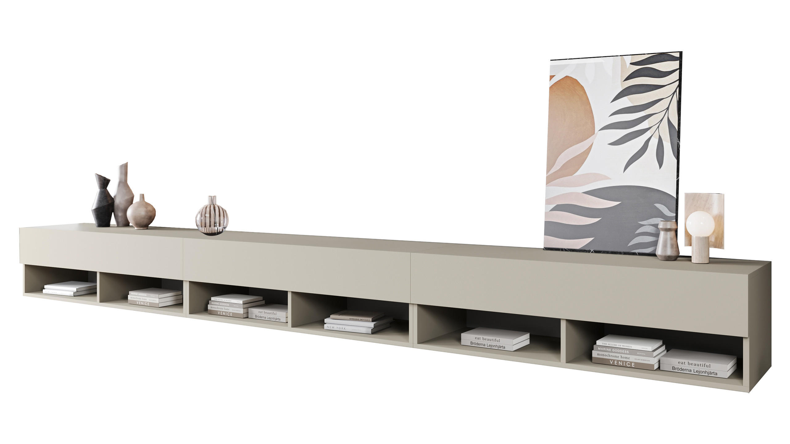Mirjan24 Tv-Lowboard Kaschmir 300x32x33 cm