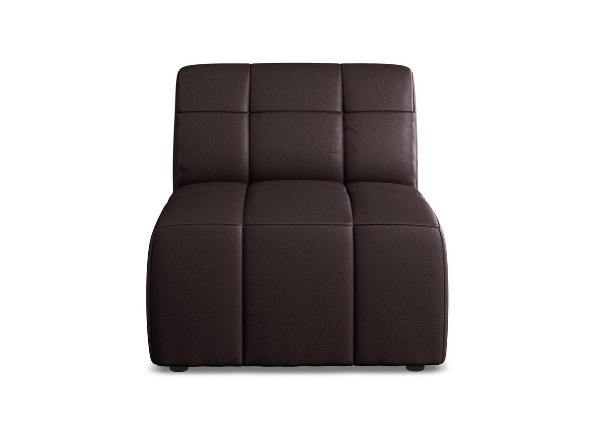 SOFAELEMENT Kunstleder Violett - Pflaume/Schwarz, Holzwerkstoff/Kunststoff (75/77/90cm) - Makamii