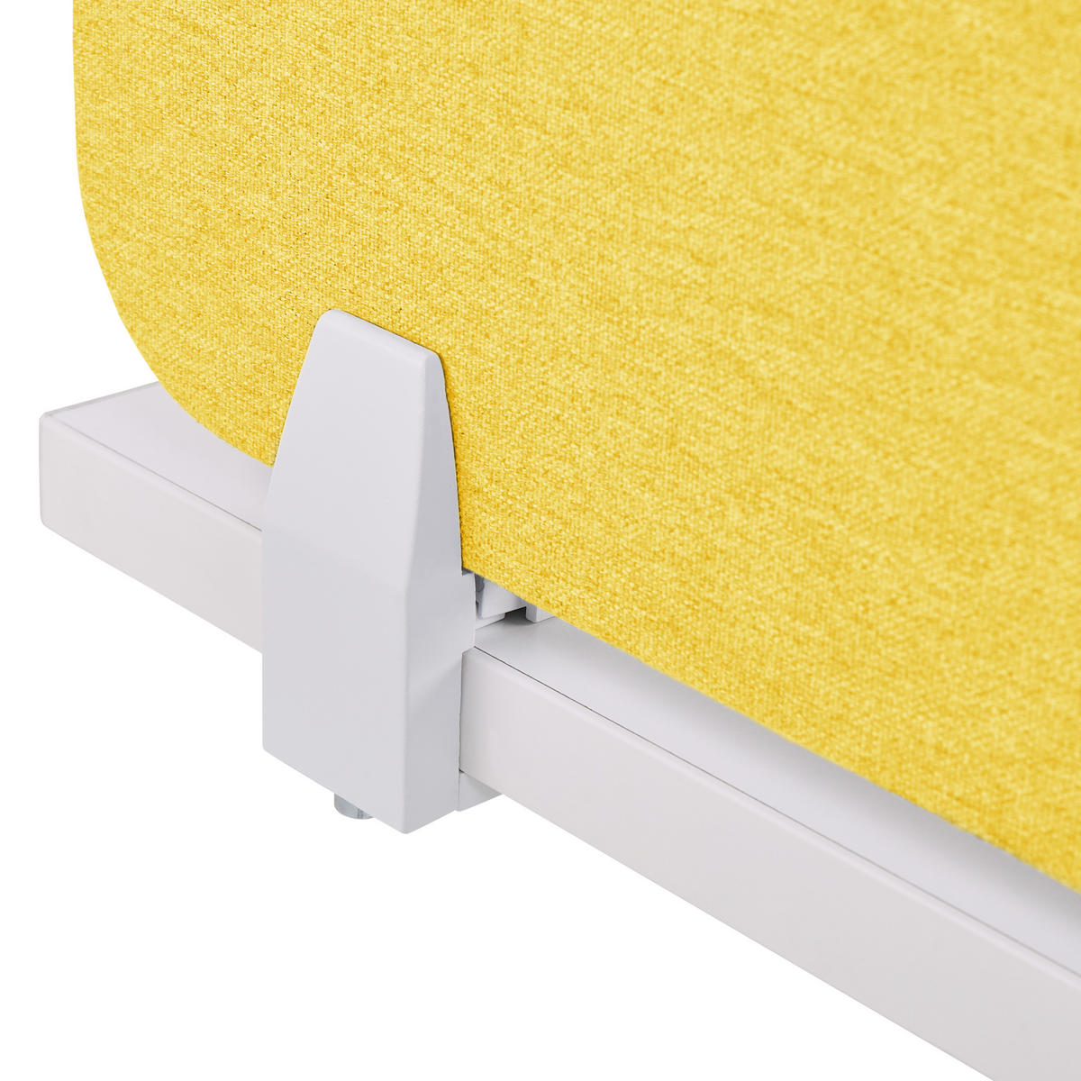 SCHREIBTISCHTRENNWAND 72 x 40 cm Gelb Wally - Gelb, Textil (72/40/2cm) - Beliani