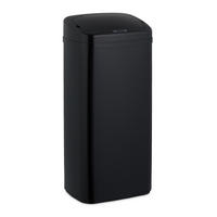 SENSOR-MÜLLEIMER - Schwarz, Kunststoff/Metall (33/70/25cm) - Relaxdays
