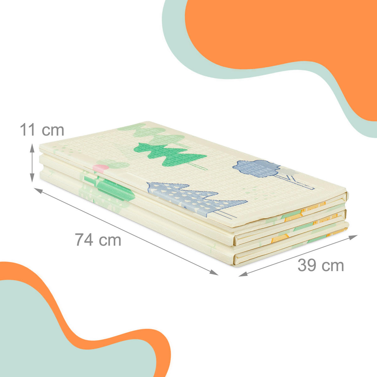 SPIELMATTE - Multicolor, Textil (200/150cm) - Relaxdays