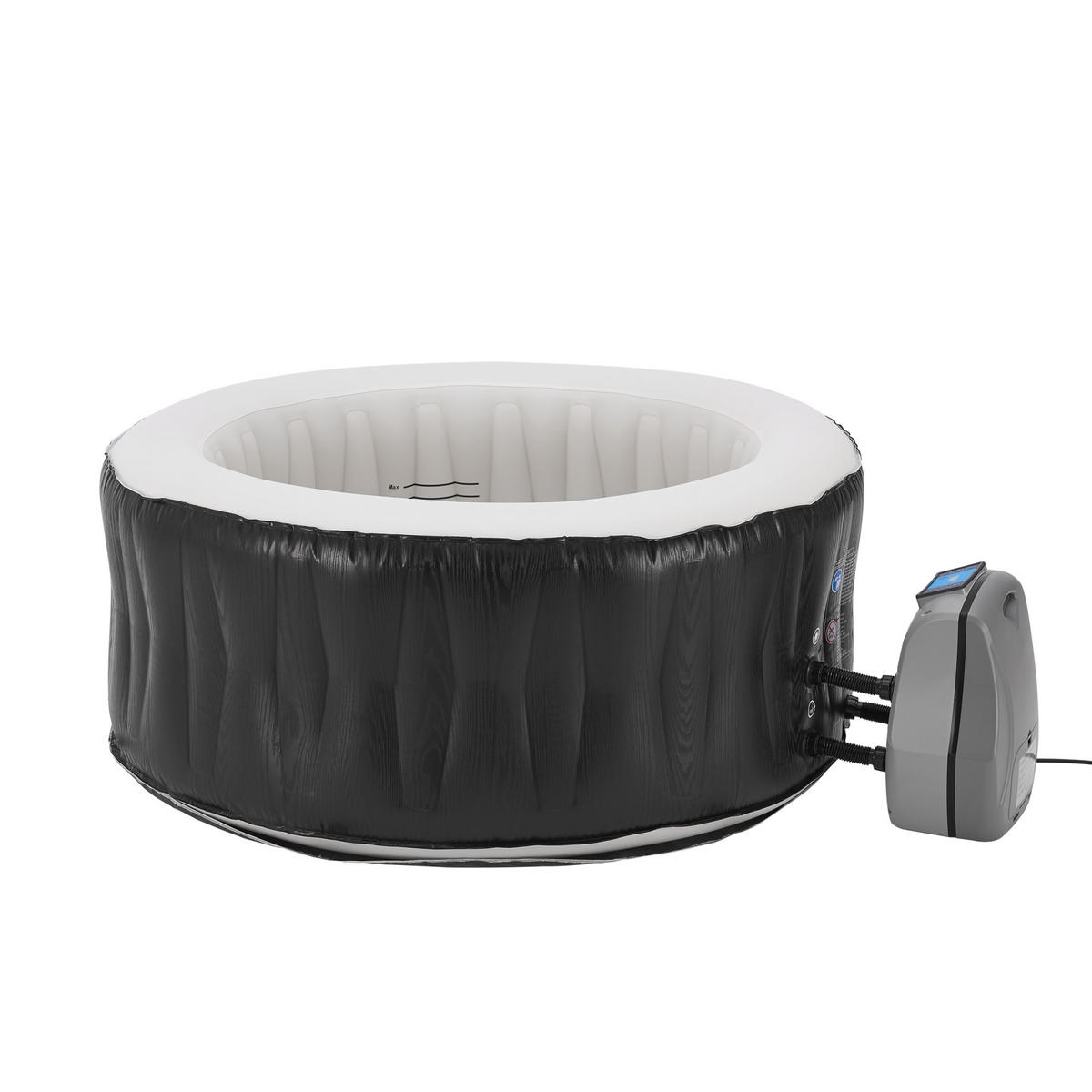 WHIRLPOOL Carbone - Schwarz/Weiß, Kunststoff (165/70/165cm) - pro.tec