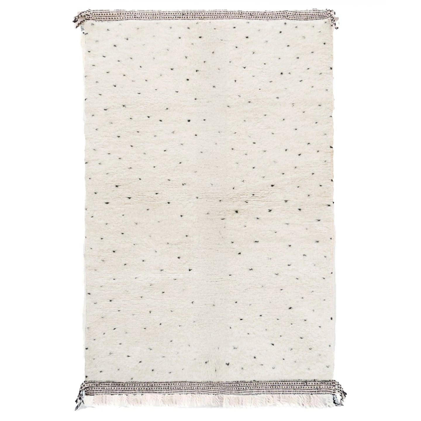 BERBERTEPPICH aus Marokko aus reiner Wolle 140x 200 cm - Beige, Naturmaterialien (140/200cm) - AFK Living