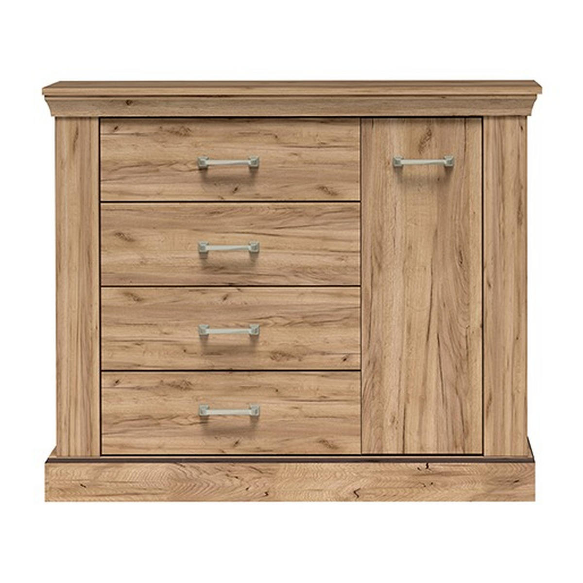 KOMMODE Antica New AN-2 114 x 95,5 x 42 cm Kraft Gold - Wildeiche, Holzwerkstoff/Metall (114/95.5/42cm) - Koseto