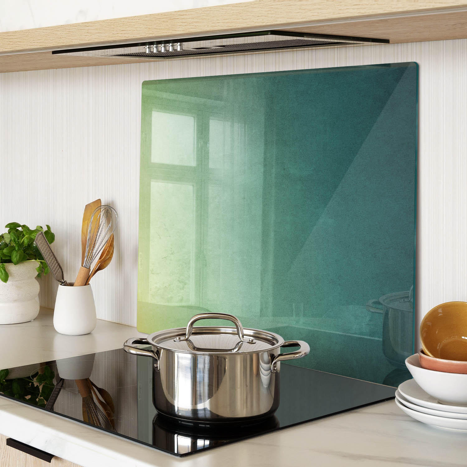 GLASPLATTE 60x52 cm Seefahrt - Multicolor, Glas (60/0.4/52cm) - TULUP