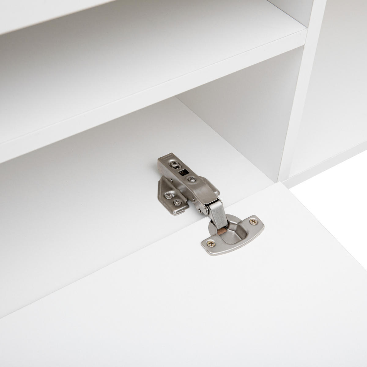 TV-ELEMENT mit LED-Beleuchtung 240 cm MDF Weiß - Weiß, Holzwerkstoff (38.5/35.5/240cm) - Beauniv