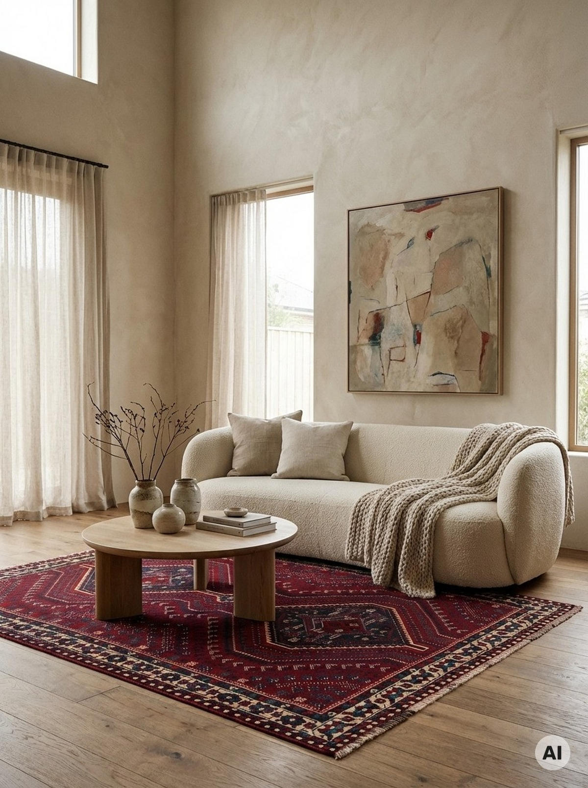 ORIENTTEPPICH handgeknüpft Gashgai Rot 205/164 cm Schurwolle - Rot, Textil (164/205cm) - Looma