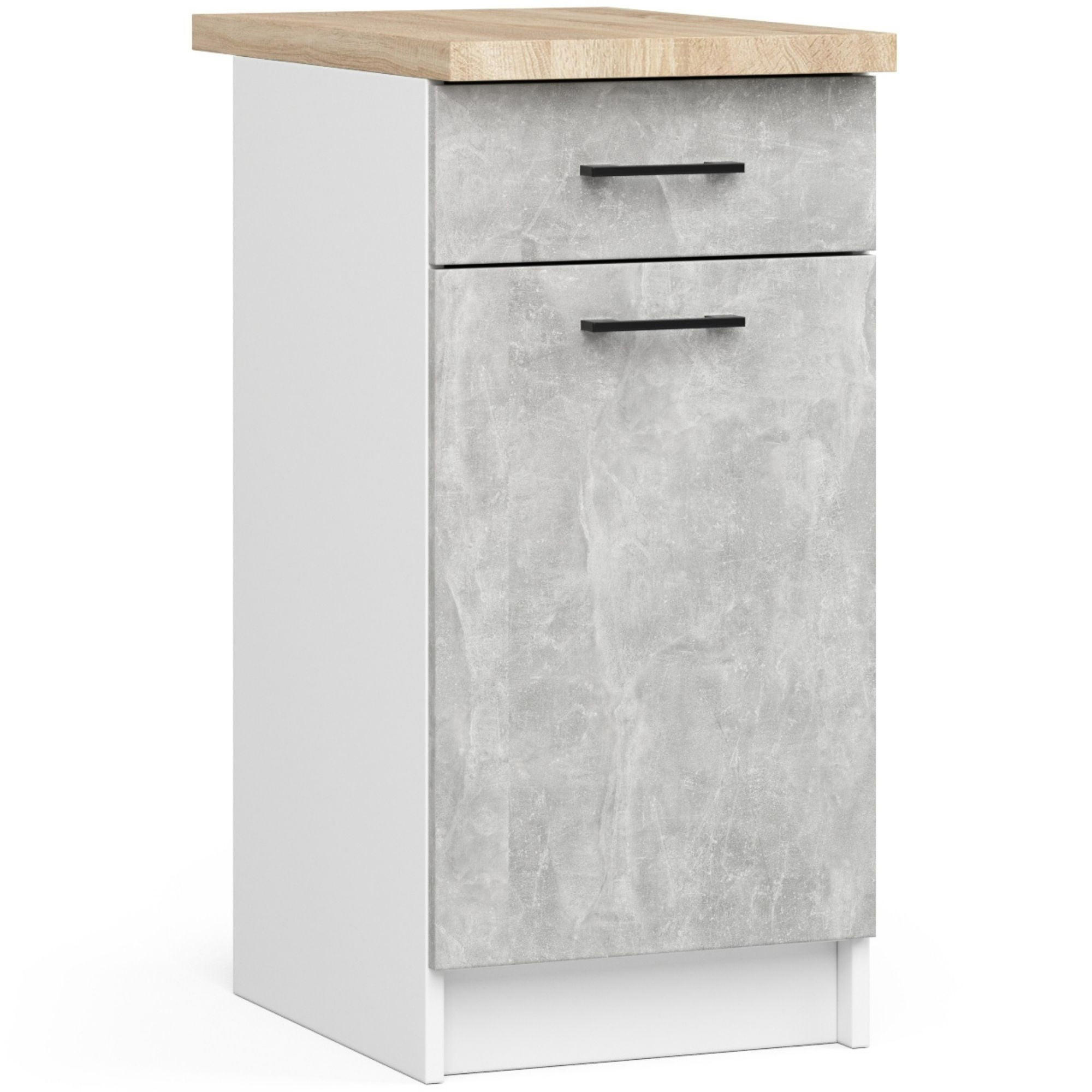 RAUMHIRSCH FURNITURE SPODNÍ SKŘÍŇKA bílá, betonová 85/40/46