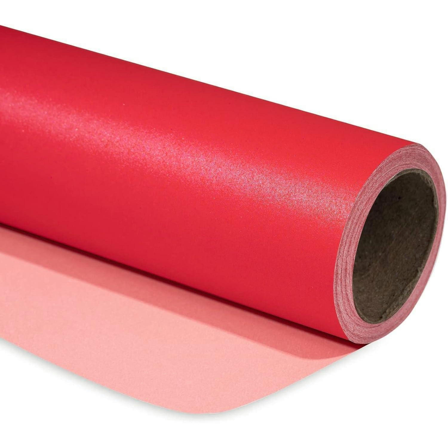 GESCHENKPAPIER rot matt 43,2 cm x 10 m - Rot, Papier (4/4/44cm)