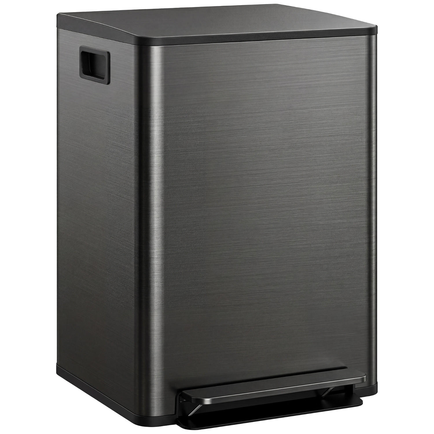 Rolipo Mülltrennsystem Schwarz 37.5x66.8x47.7 cm