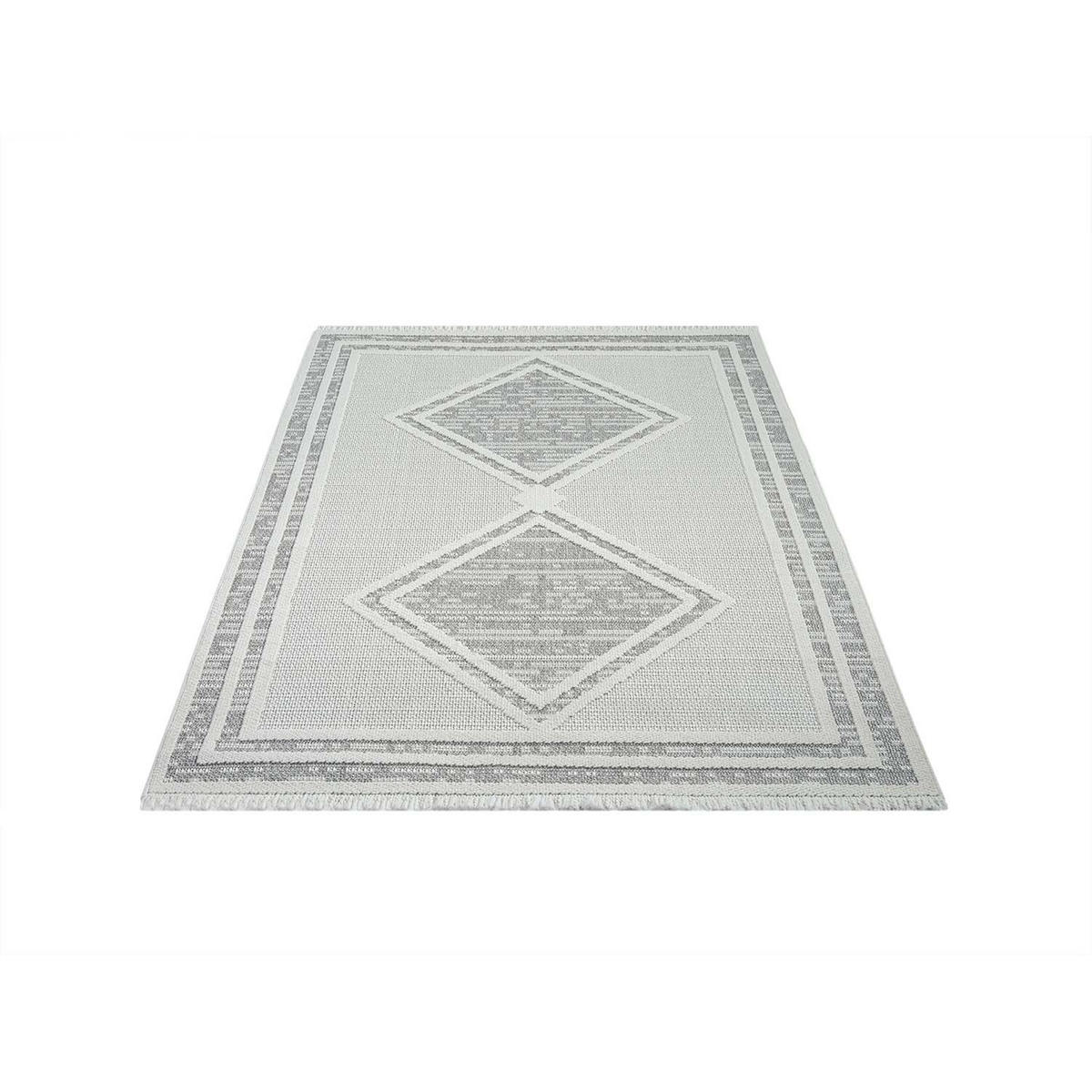 KURZFLOR-TEPPICH Lindo 8853 Grau 160x230 cm - Grau, Textil (160/230cm) - carpet city