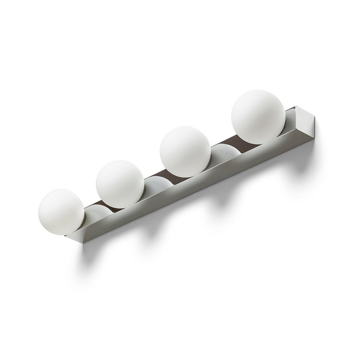 WANDLEUCHTE DOMINO IV Chrom 24 W IP44 - Chromfarben, Metall (9/25/9cm) - Rendl