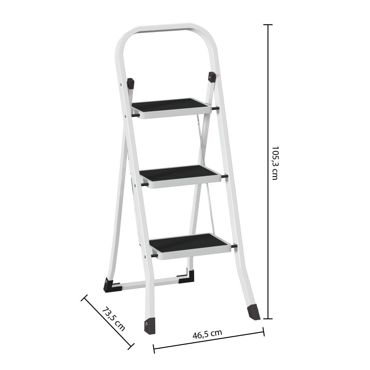 METALLLEITER 73,5/46,5/105,3 cm - Schwarz, Metall (46.5/105.3/73.5cm) - 5five Simply Smart