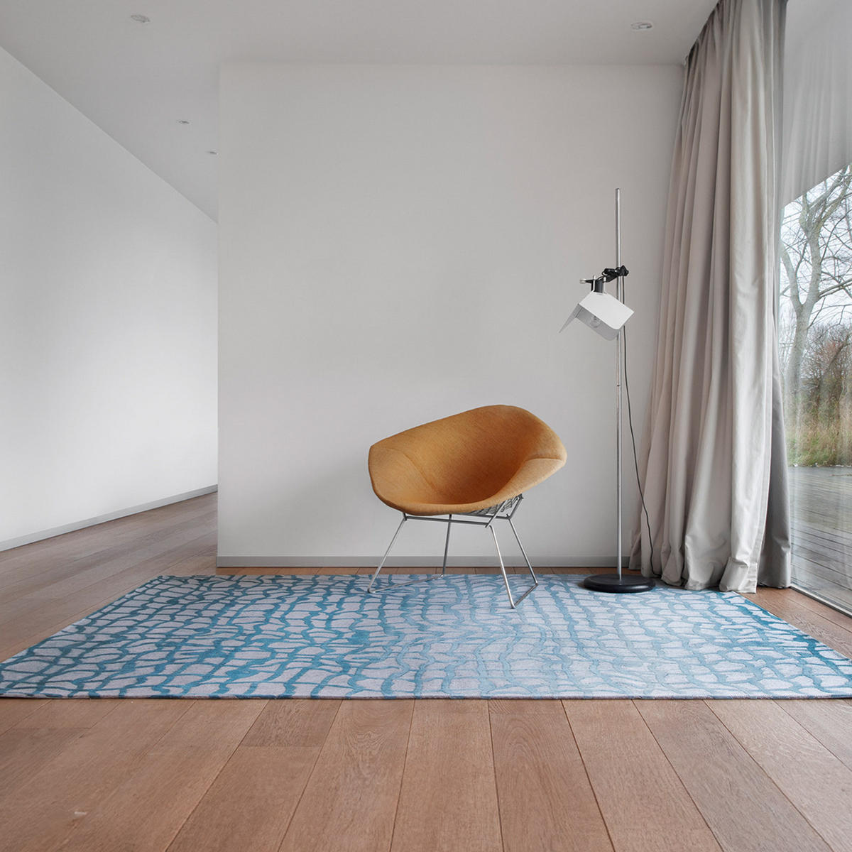 TEPPICH In-/Outdoor Flachgewebe INDIGO Blau 240 x 340 cm - Blau, Textil (240/340cm) - Novatrend