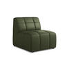 SOFAELEMENT Kunstleder Grün - Schwarz/Grün, Holzwerkstoff/Kunststoff (75/77/90cm) - Makamii