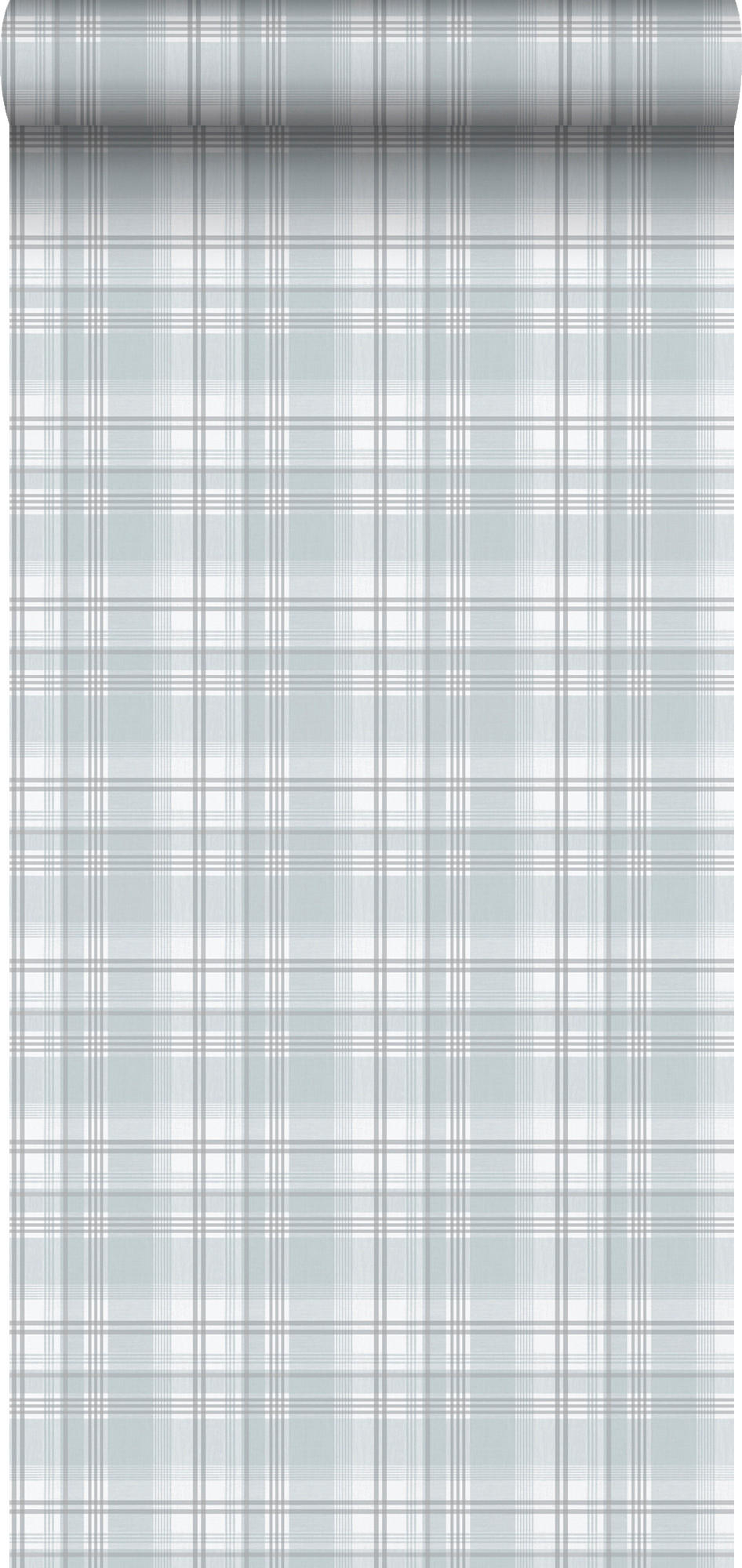 TAPETE Karomuster 53 cm x 10.05 m - Blau, Papier (53/1000cm) - Sanders & Sanders