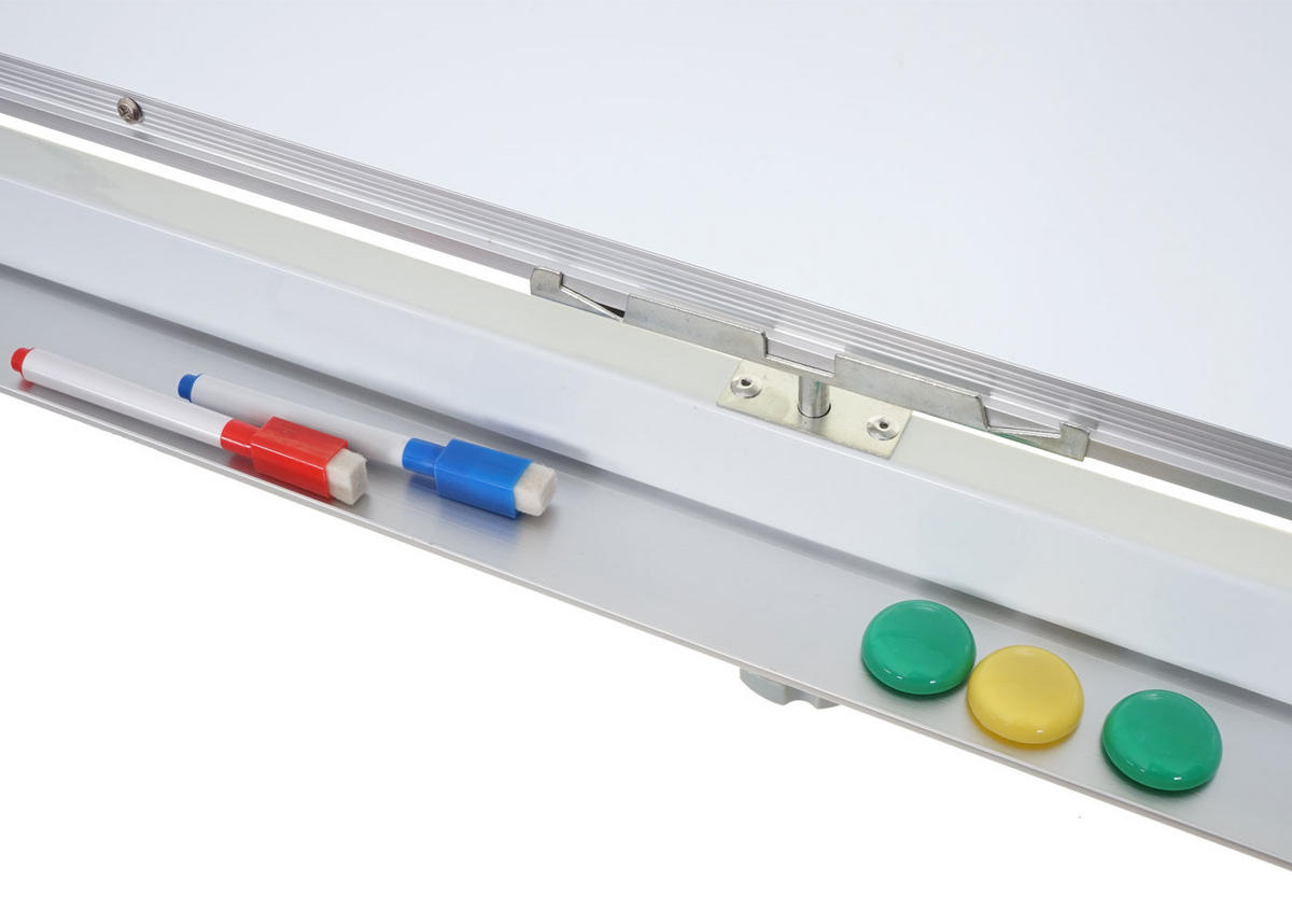 WHITEBOARD Weiß - Weiß, Metall (160/186/50cm) - Jamb