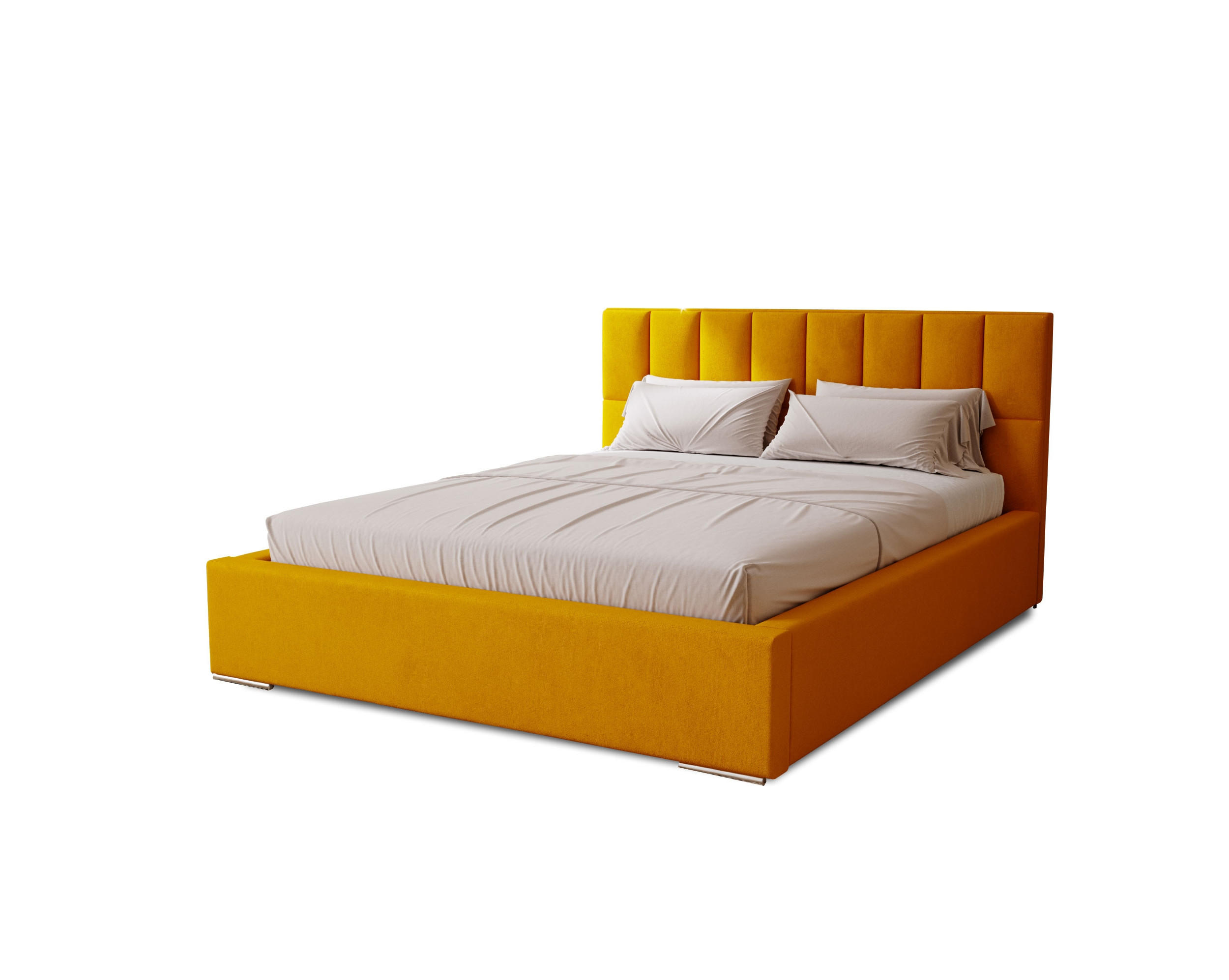 Marpur Polsterbett Gelb 180x200 cm