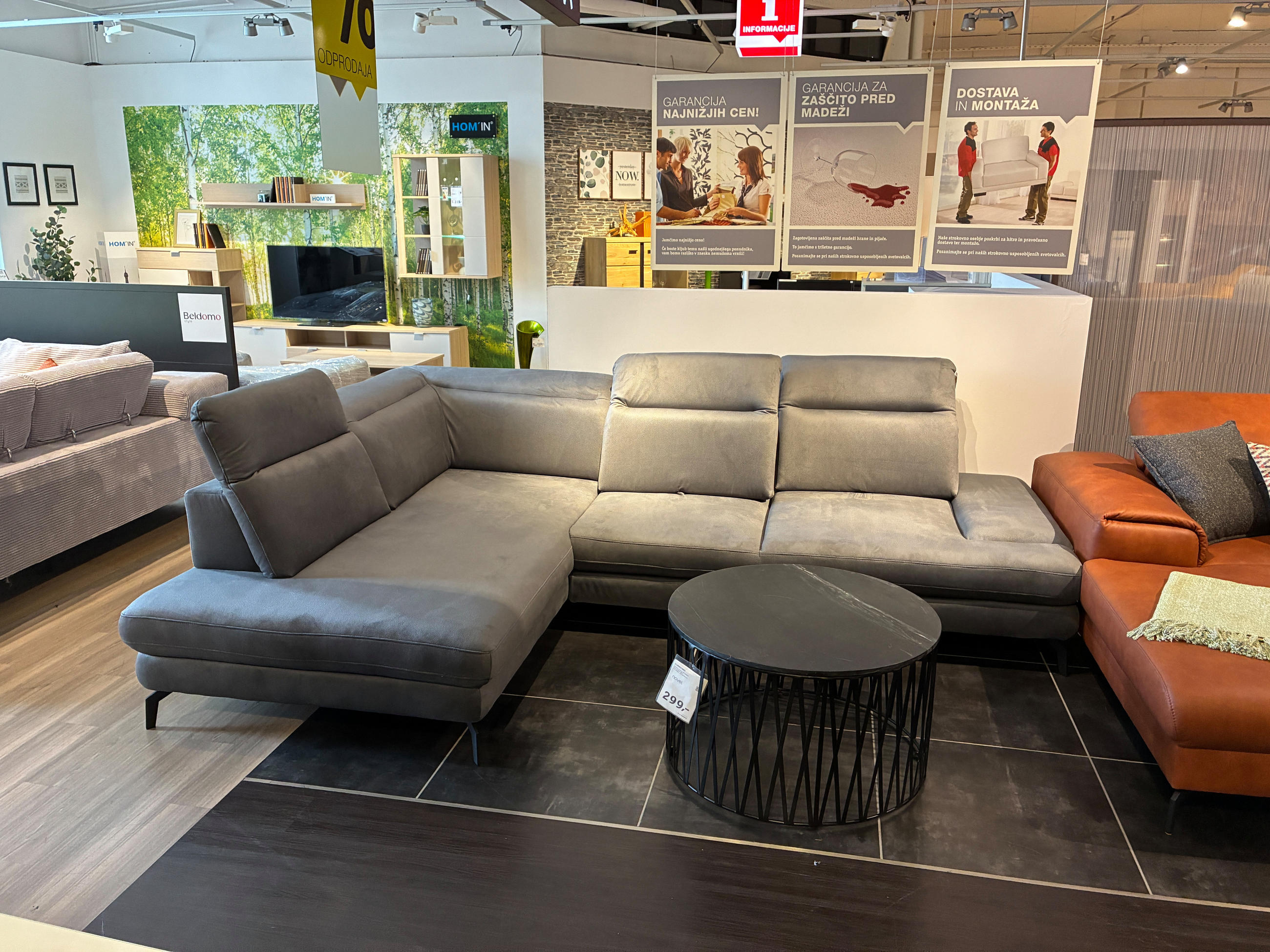 SEDEŽNA GARNITURA FIJI EKSPONAT - Stylife