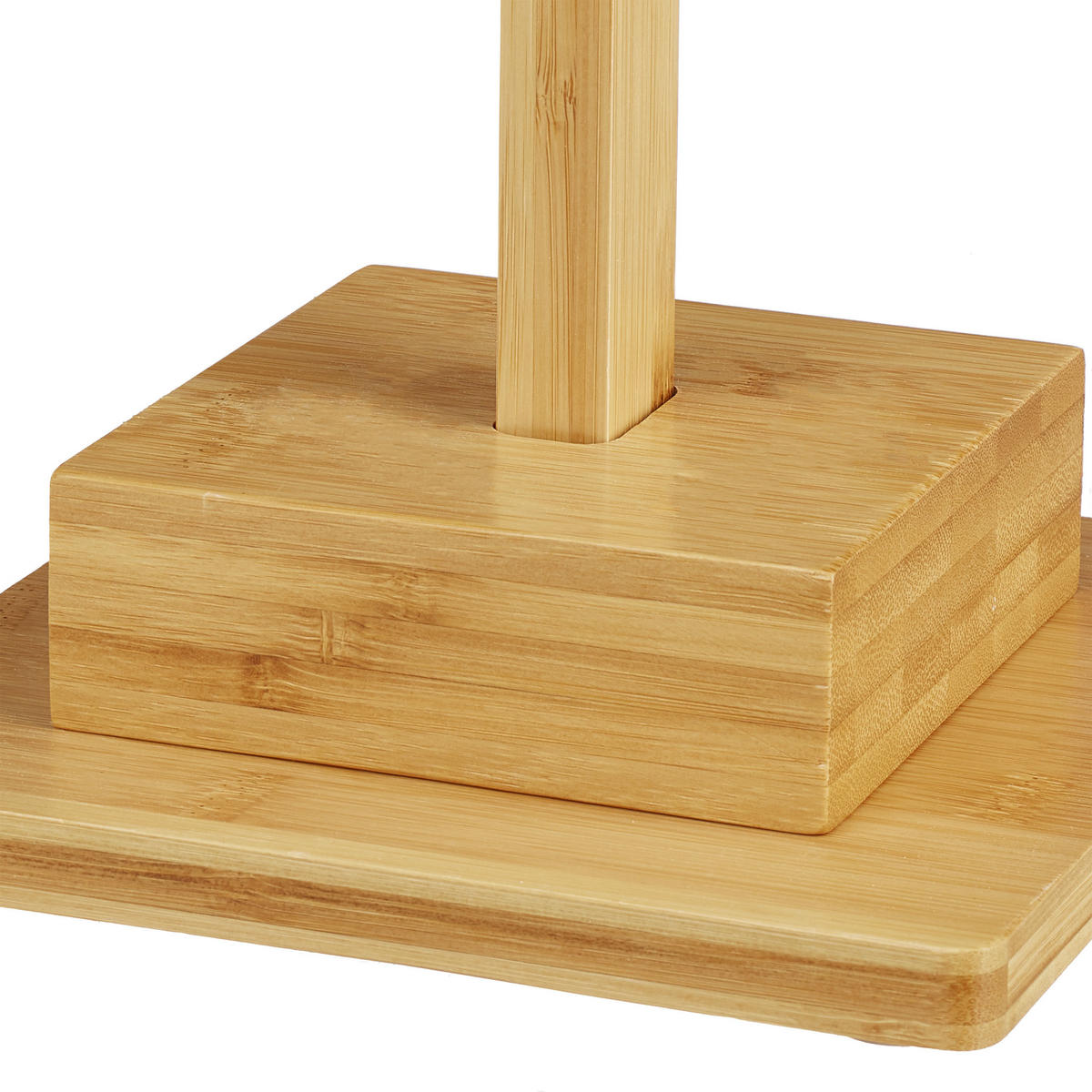 TOILETTENPAPIERHALTER stehend - Hellbraun, Holz (23.5/71.5/19cm) - Relaxdays