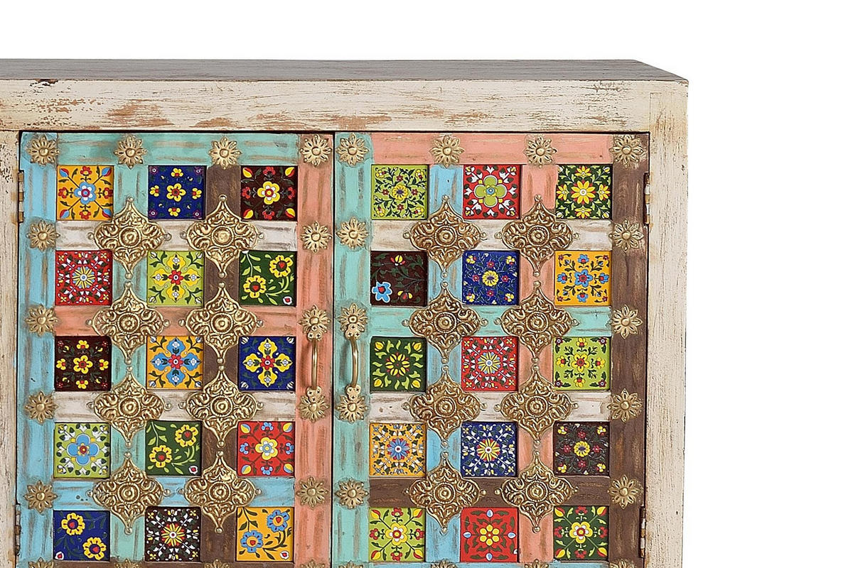 SIDEBOARD aus Mangoholz - Perlmutt, Holz (40/90/180cm) - Giner y Colomer