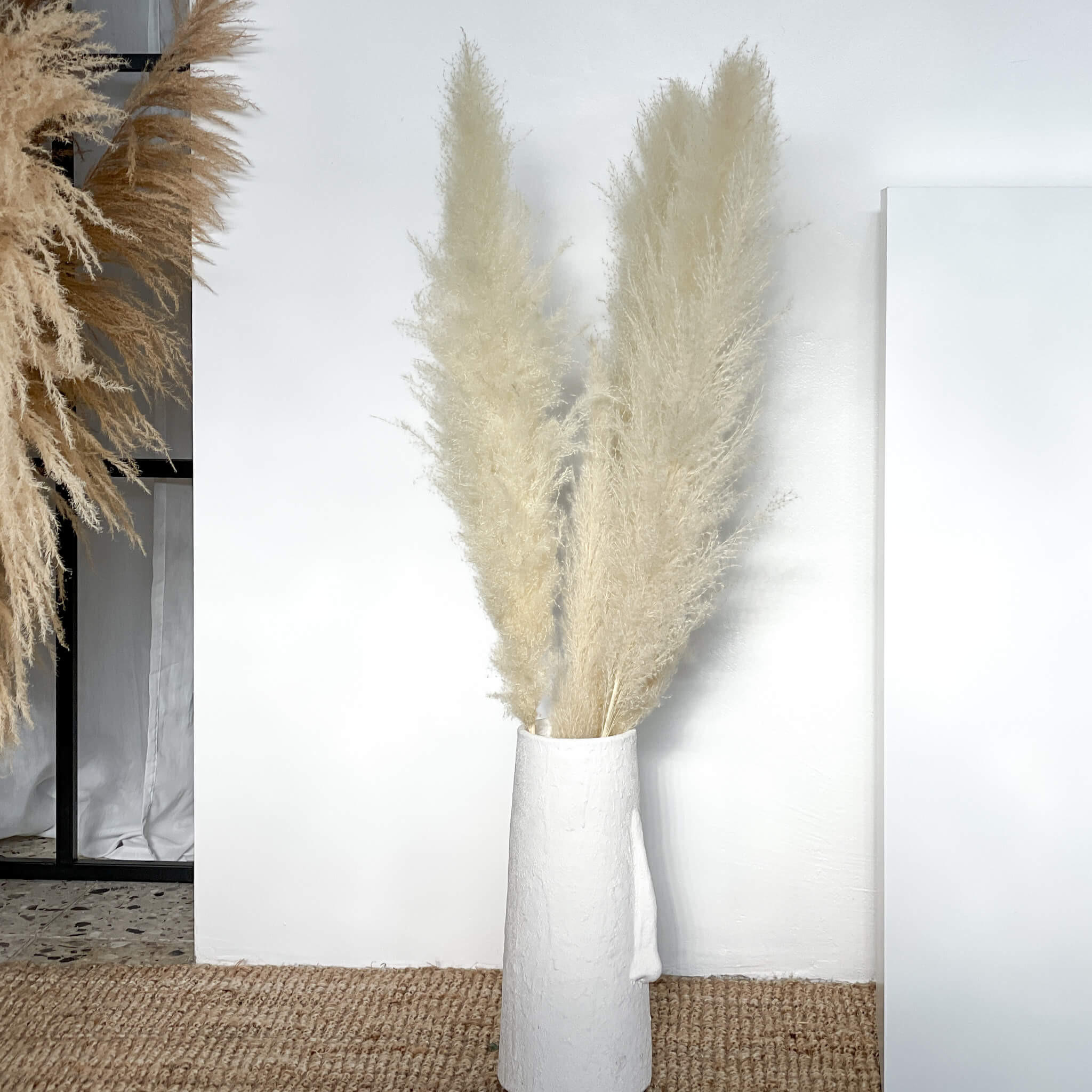 PAMPASGRAS gebleicht - weiß / 110 cm - Beige, Naturmaterialien (110cm) - Lykke & You