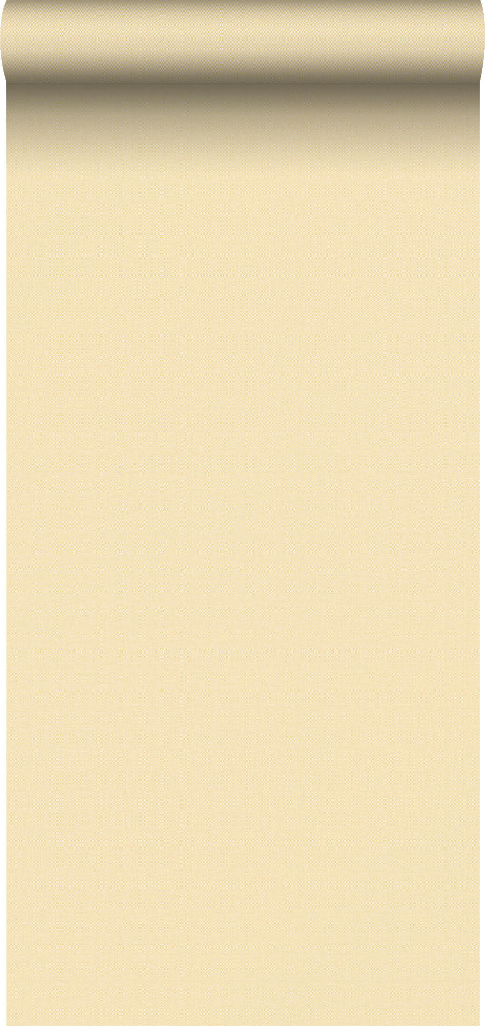 TAPETE Leinen-Optik 53 cm x 10 m - Gelb, Papier (53/0.1cm) - Sanders & Sanders