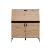 SEKRETÄR - 100 cm x 40 cm - Holz, Platte - Naturfarben Hell - MALEDA - Naturfarben, Holz (40/100/115cm) - Vente-Unique