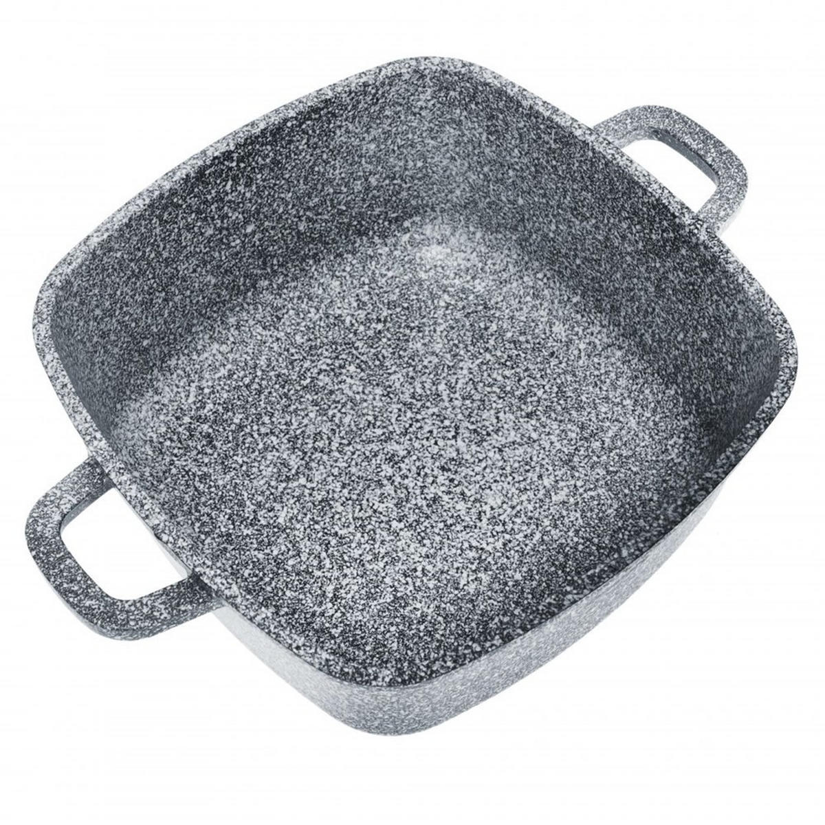 TOPF Grau 24/24/9 cm KB7530 - Grau, Glas (24cm) - Klausberg 