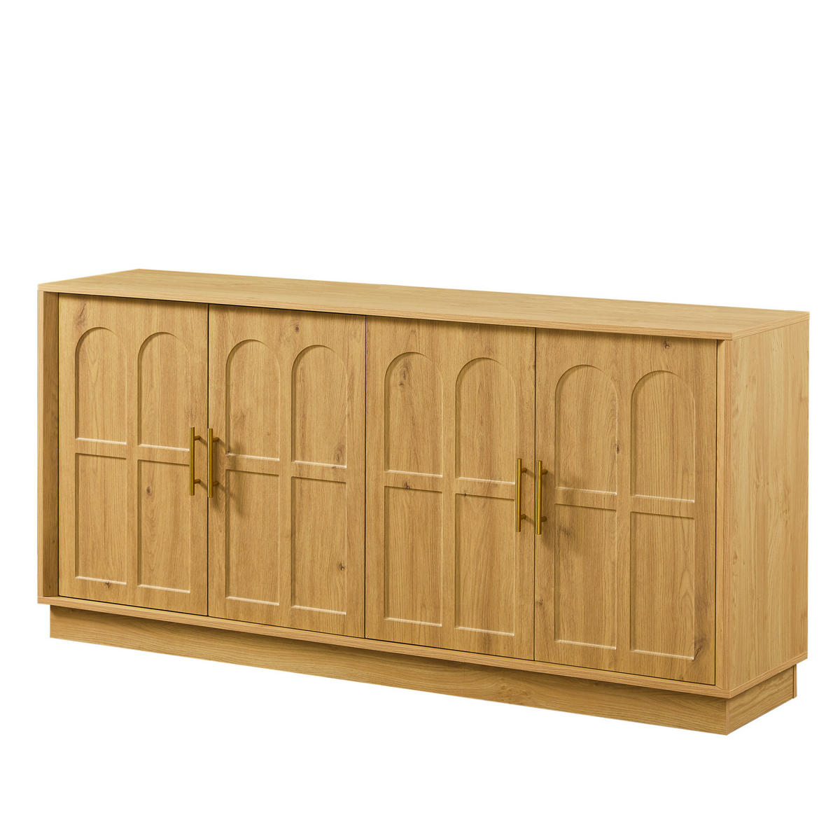SIDEBOARD 169/40/80 cm Natur aus MDF mit verstellbaren Einlegeböden - Naturfarben, Holzwerkstoff (40/80/169cm) - OKMYHOME