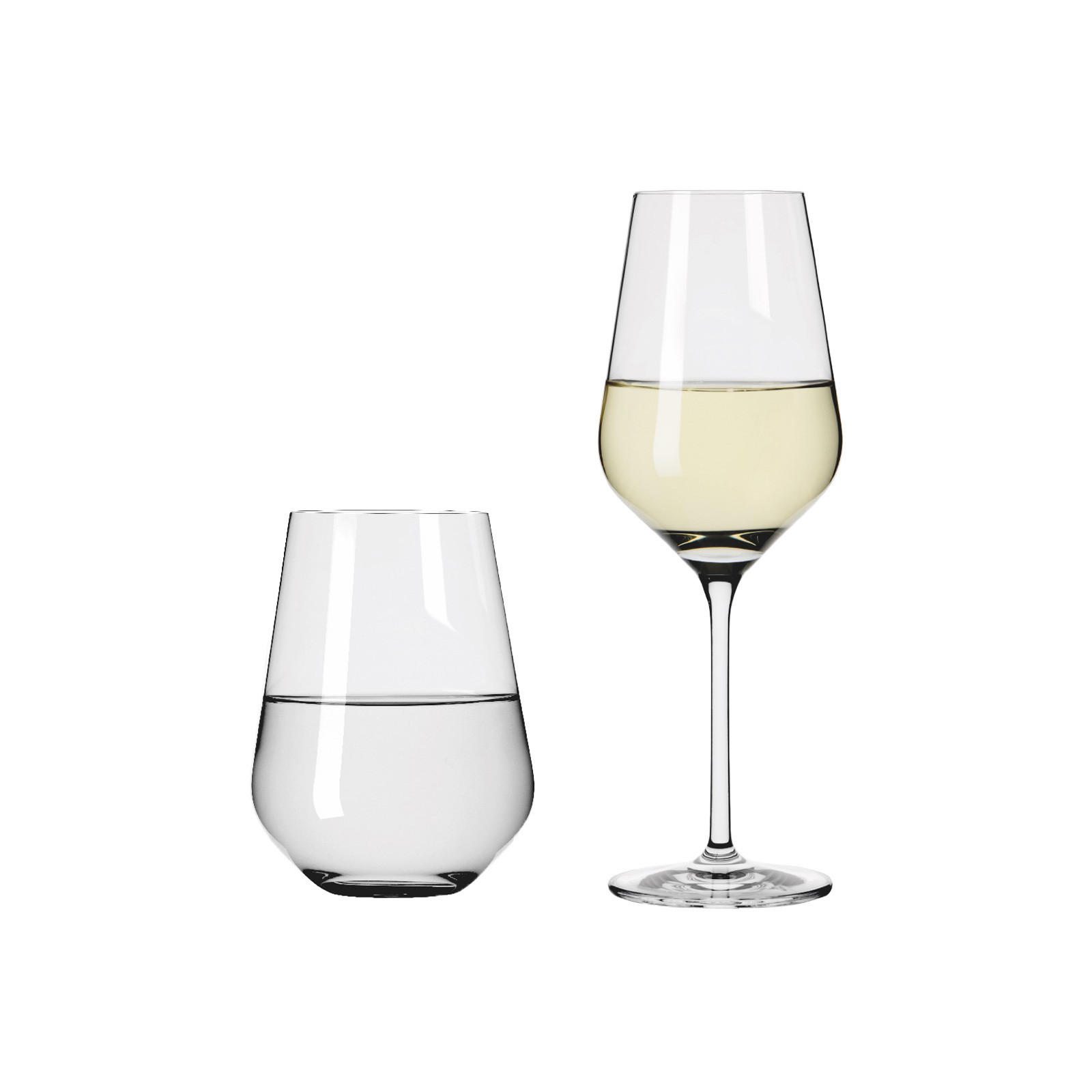 WEISSWEIN- UND WASSERGLÄSER Lichtweiss Aurelie transparent 12er Set - Transparent, Glas - Ritzenhoff