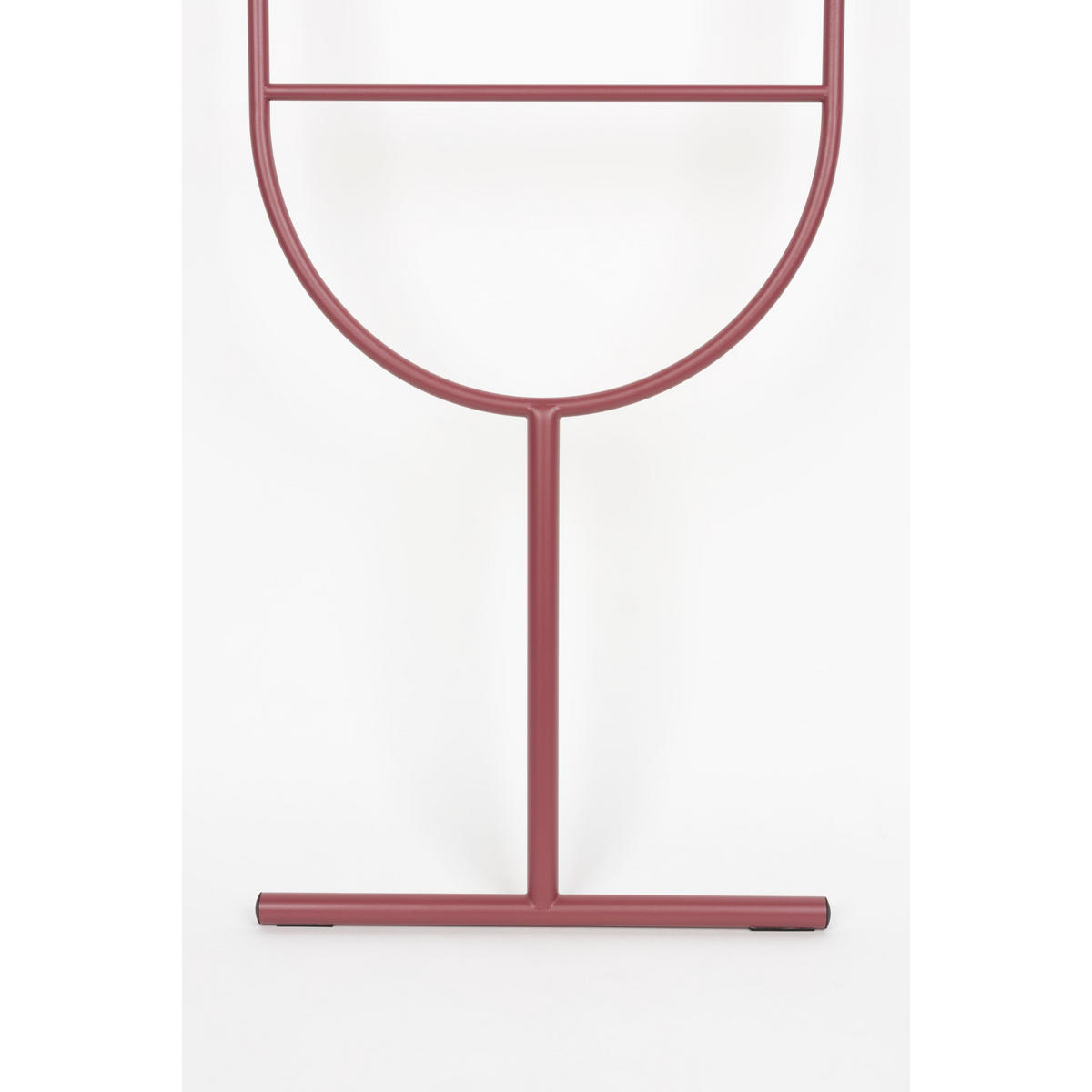 DEKORATIVE LEITER Tess Rot - Rot, Metall (45/165.5/2.5cm) - Zuiver