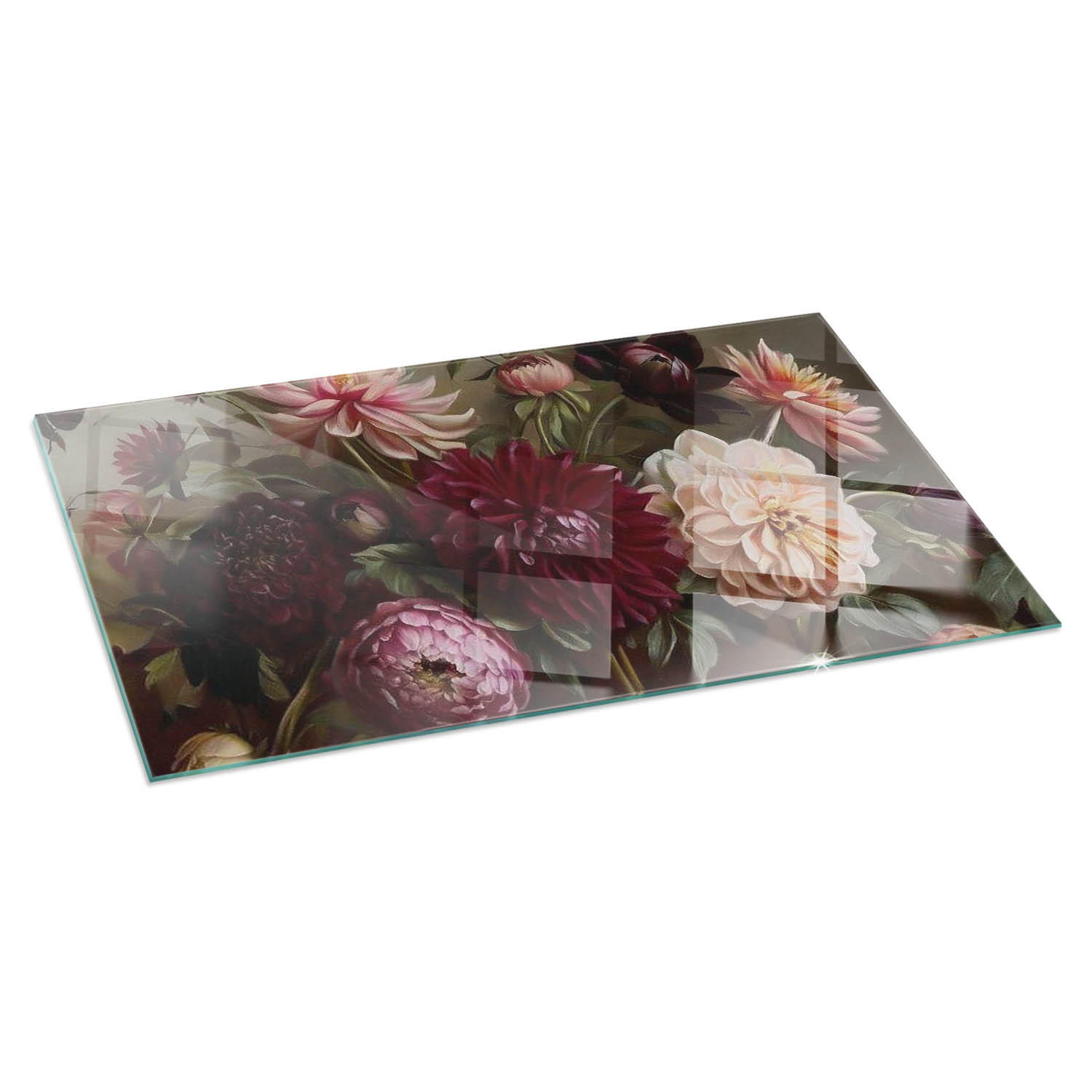 ArtPrintCave Glasplatte Weinrot 100x50x0.4 cm