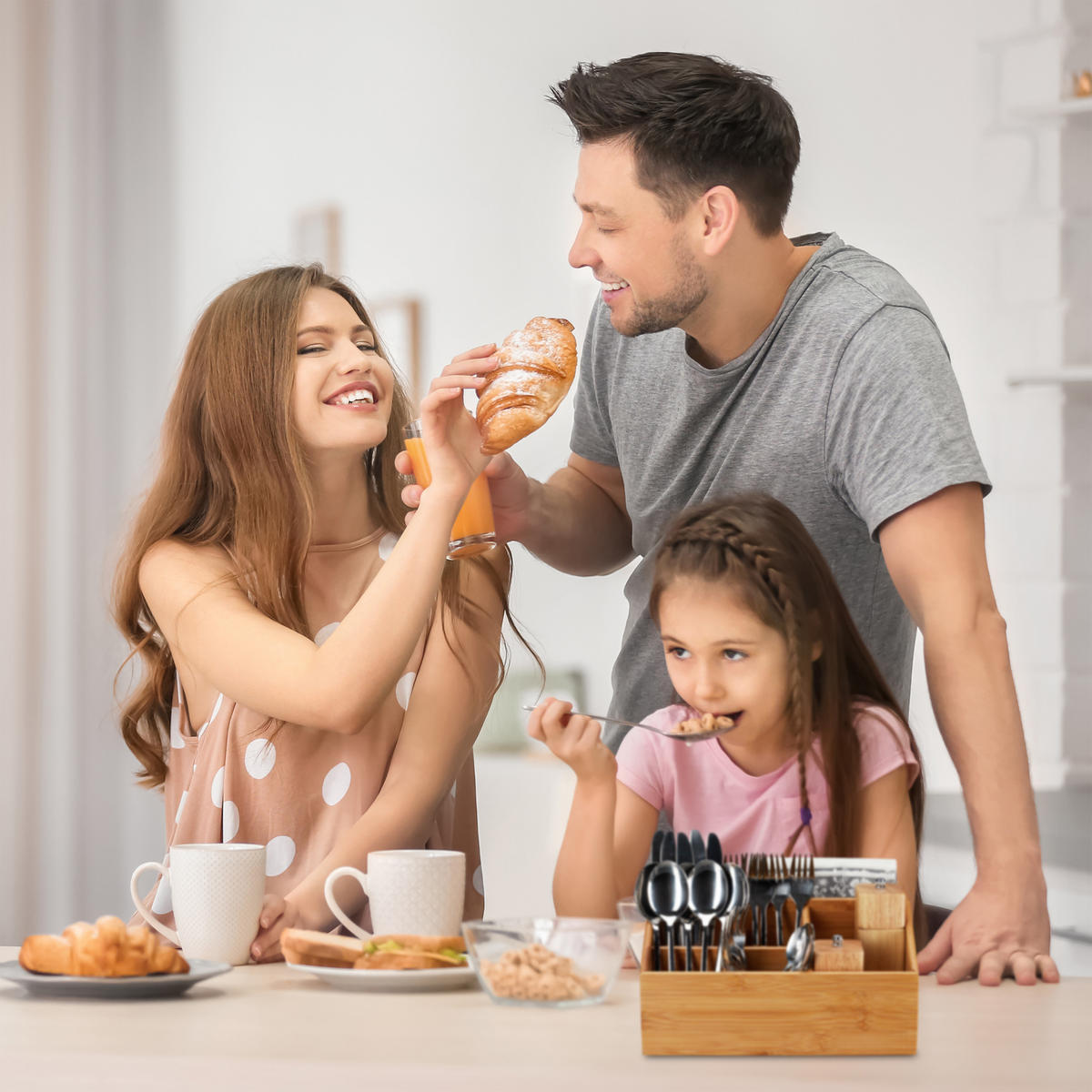 TISCHORGANIZER - Hellbraun, Holz (19.5/28/14cm) - Relaxdays