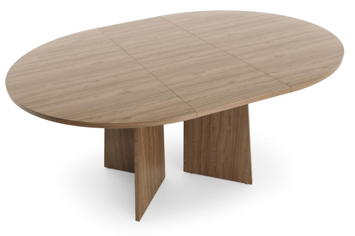 ESSTISCH AURO 09 120-160 / 76 cm in Kaschmir / Royal Nussbaum - Nussbaumfarben, Holzwerkstoff (120/160/76cm) - Deine Möbel 24