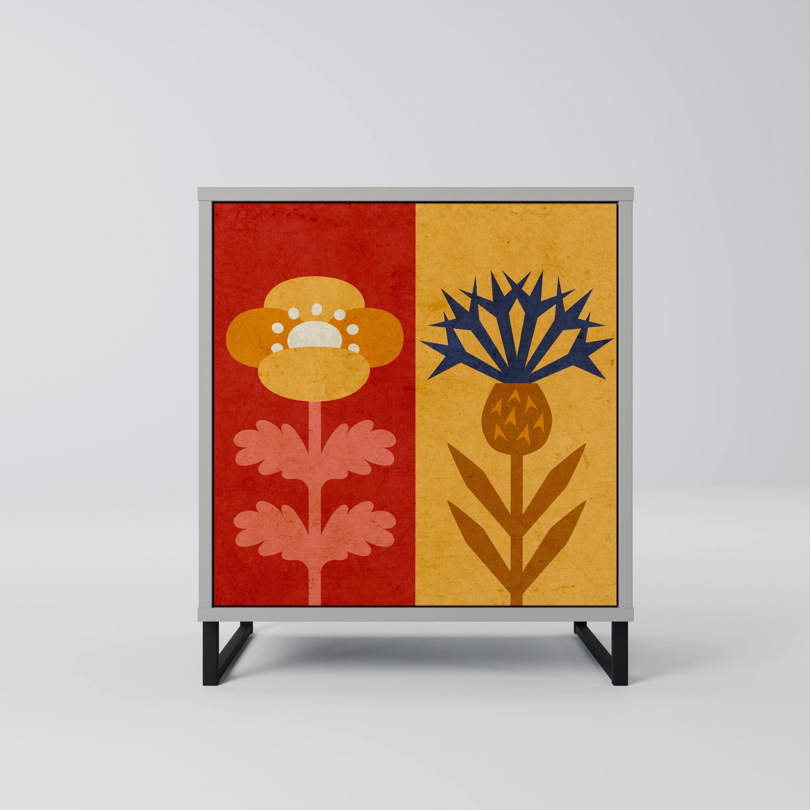 SpaceRebels Sideboard Grau 57.5x67.5x42 cm