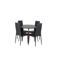 TISCHGRUPPE Schwarz - Schwarz, Holzwerkstoff (100/75/100cm) - ebuy24