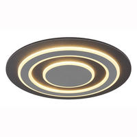 LED DECKENLEUCHTE Metall Anthrazit Grau - Anthrazit, Metall (48/48/5.2cm) - Globo Lighting