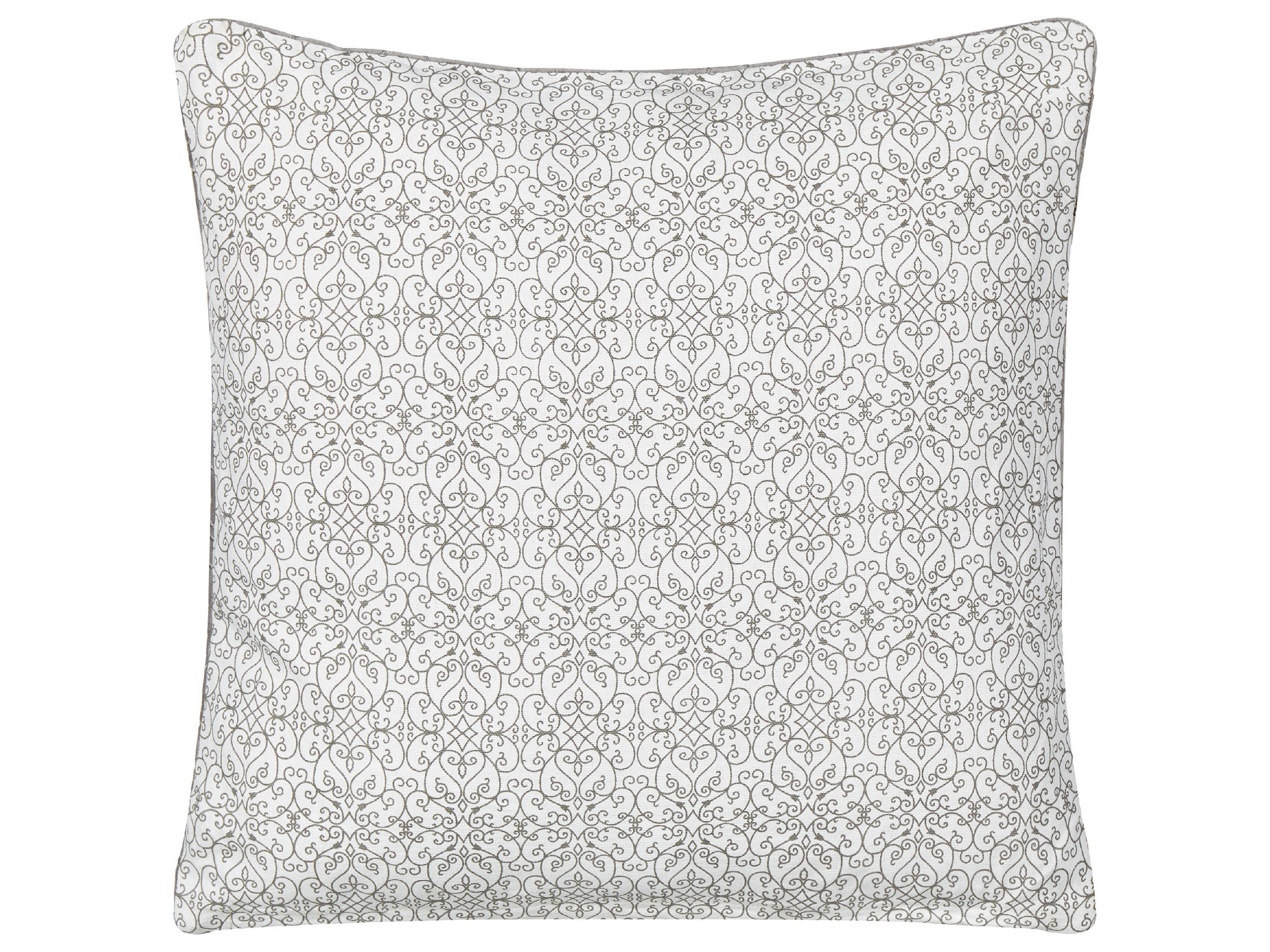 DEKOKISSEN Grau 45/45 cm Gloriosa - Grau, Textil (45/45/6cm) - Beliani
