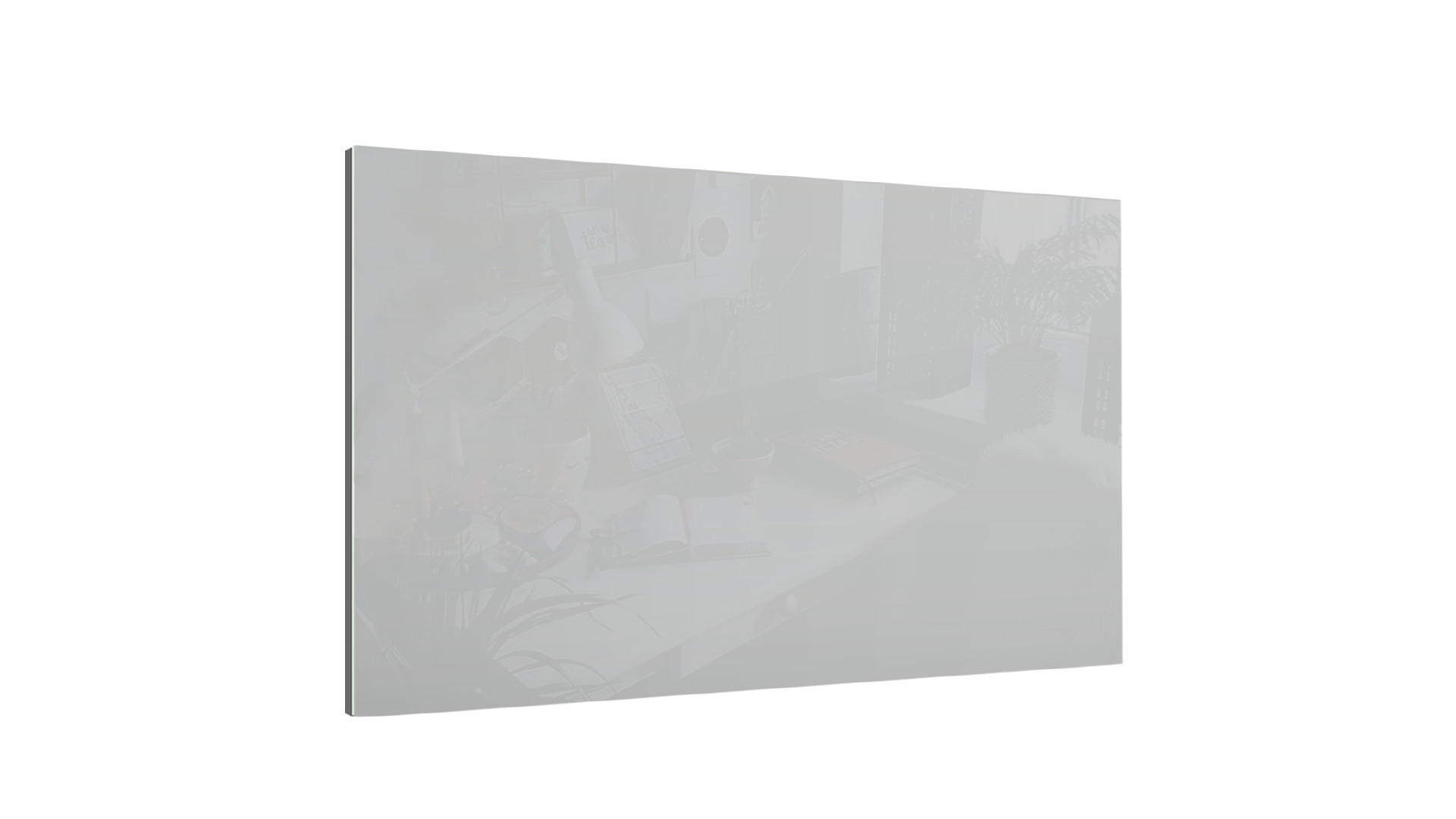 GLASBOARD, grau 60x40cm - rahmenloses Glasboard - Grau, Glas (60/40/0.7cm) - ALLboards