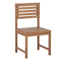 MITTELSTÜCK für Sitzgruppe Treia Akazienholz hellbraun - Hellbraun, Holz (50/92/50cm) - Beliani