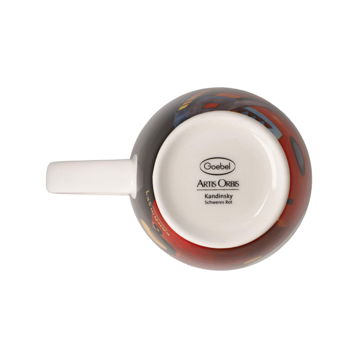 KÜNSTLERTASSE Wassily Kandinsky - Schweres Rot, Fine Bone China, Bunt, 0.4 L - Multicolor, Keramik (0.4L) - Goebel