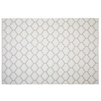 KURZFLOR-OUTDOOR-TEPPICH Aksu 230/160 cm - Weiß, Kunststoff (160/230cm) - Beliani