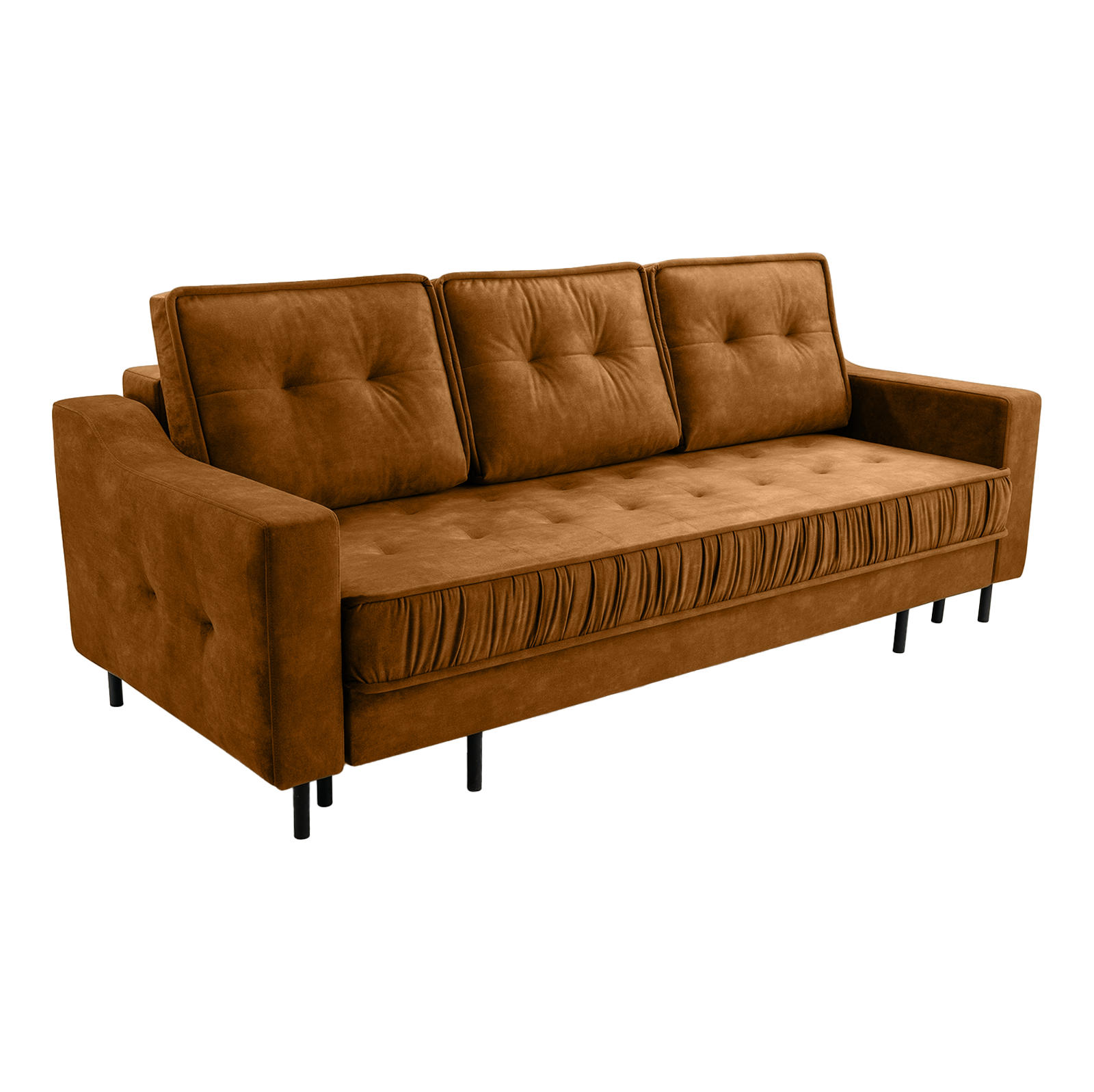 Fedve SOFA ARAMO s funkcí spaní, zlato