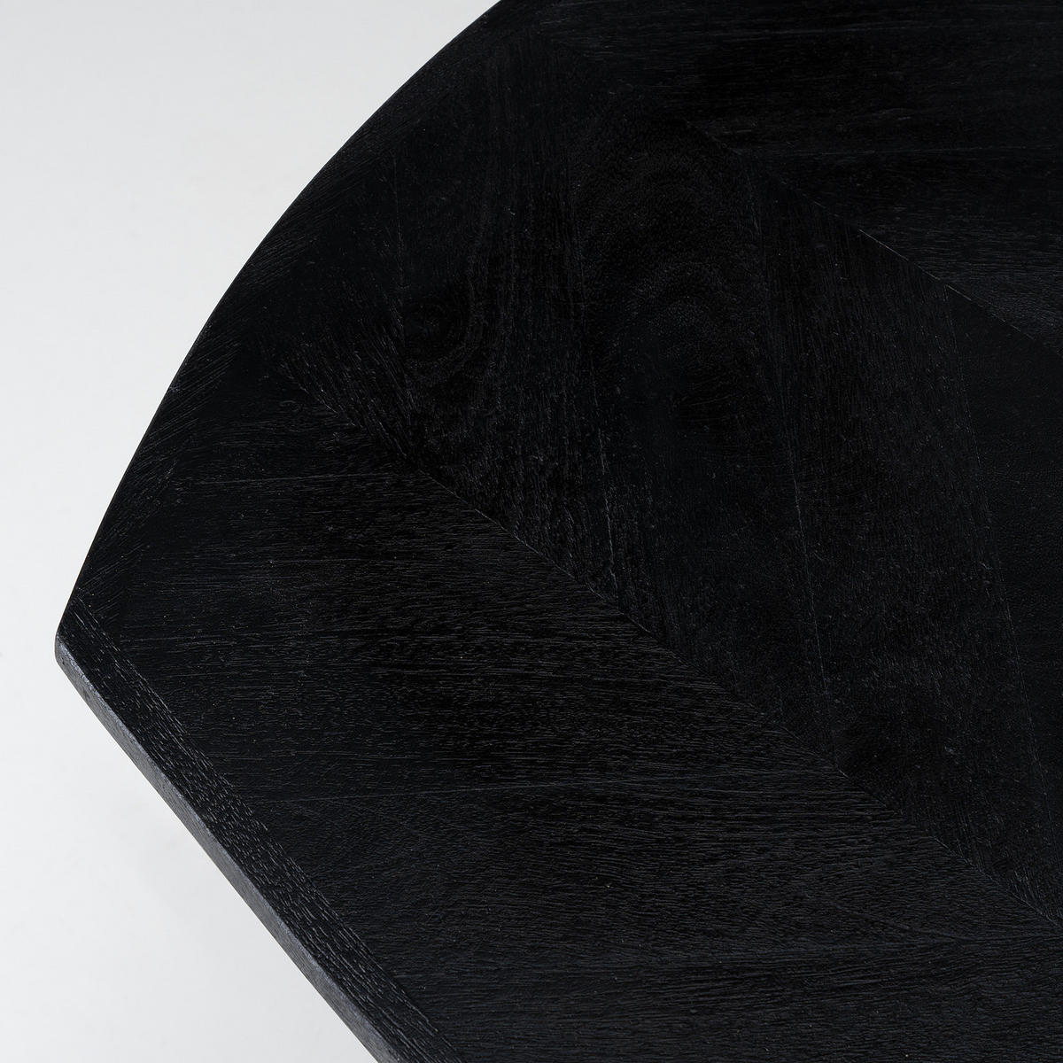 COUCHTISCH - Mango massiv / Metall - Mango Schwarz / Edelstahl - Schwarz, Holz/Metall (70/130/45cm) - home24